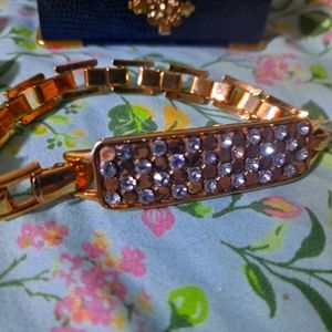 SWAROVSKI CHAIN BRACELET W CRYSTALS